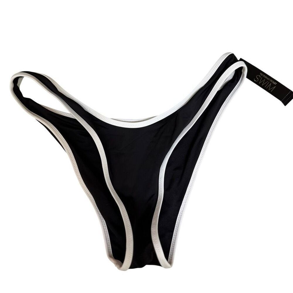 Victoria’s Secret v cut iconic Brazilian bikini bottom black size S NWT
